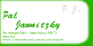 pal jamnitzky business card